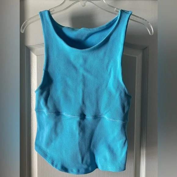 NWOT Free People Movement Free Throw Unwind Cami Blue Wave - size XL - Picture 2 of 5